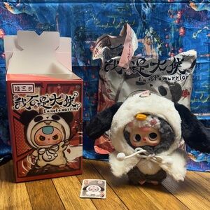 Baby three I am not a warrior penguin dog removable new open box from the